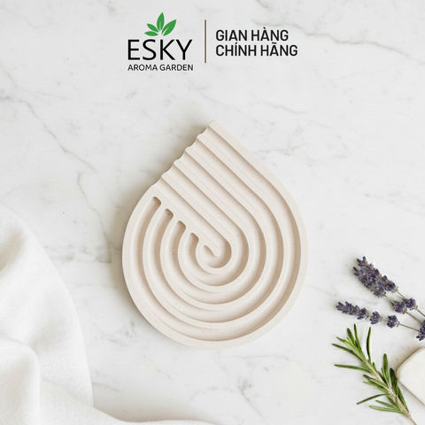 Miếng Lót Ly Decor Handmade ESKY Aroma Garden - Khuếch Tán Tinh Dầu Thơm Sang Trọng cho Bàn Làm Việc và Trang Trí Phòng Ngủ
