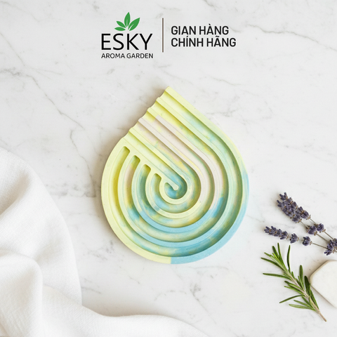 Miếng Lót Ly Decor Handmade ESKY Aroma Garden - Khuếch Tán Tinh Dầu Thơm Sang Trọng cho Bàn Làm Việc và Trang Trí Phòng Ngủ