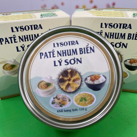 Pate Nhum Biển Lý Sơn LYSOTRA - Đặc Sản Tươi Ngon, An Toàn Không Chất Bảo Quản, Hương Vị Đậm Đà, 150g
