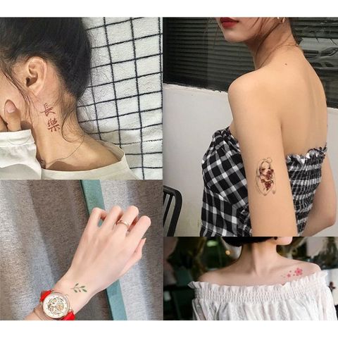Miếng Dán Hình Xăm Mini Cực Đẹp - Hình Xăm Nước Thời Trang Dễ Bong, Trang Trí Sáng Tạo, Giao Màu Ngẫu Nhiên