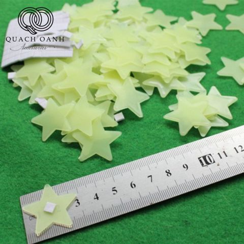 Sao Dạ Quang Phát Sáng Trang Trí Phòng Ngủ – Đồ Nội Thất Lung Linh, Chất Liệu Nhựa An Toàn, Nhiều Màu Sắc