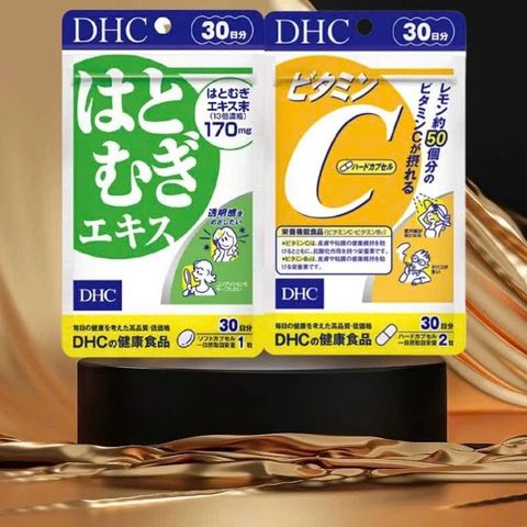 Combo Viên Uống Trắng Da Mờ Thâm DHC 60 Viên & 30 Viên - Cải Thiện Sắc Tố Da Tươi Sáng Chỉ Sau 30 Ngày Sử Dụng