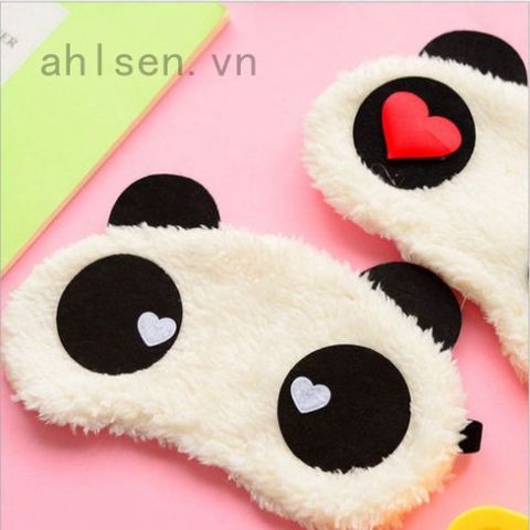 Bịt mắt ngủ hình gấu trúc dễ thương - Chất liệu cotton cao cấp, hỗ trợ giấc ngủ, món quà thú vị cho người yêu thích động vật