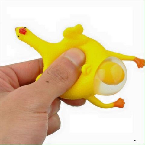 Móc Khóa Hình Chú Gà Đẻ Trứng Đáng Yêu - Móc Khóa Silicone Thú Vị Cho Bé Gái và Bé Trai - Quà Tặng Siêu Dễ Thương