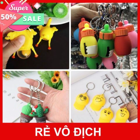 Móc Khóa Hình Chú Gà Đẻ Trứng Đáng Yêu - Móc Khóa Silicone Thú Vị Cho Bé Gái và Bé Trai - Quà Tặng Siêu Dễ Thương