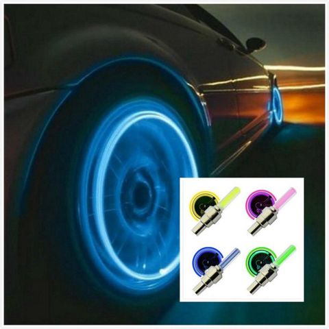 Đèn LED Gắn Van Bánh Xe Ô Tô, Xe Máy - Tăng Cường An Toàn Khi Đi Đêm, Dễ Dàng Lắp Đặt, Sáng Màu Nổi Bật