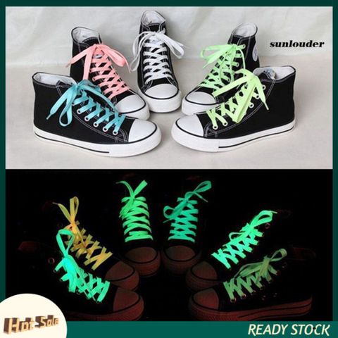 Cặp dây giày dạ quang màu neon phát sáng - Dây giày thời trang cá tính cho giày thể thao - Phụ kiện phong cách độc đáo