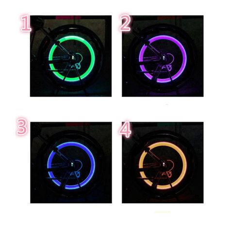 Đèn LED Nắp Van Đạp Xe Phát Sáng - Trang Trí Xe Máy, Xe Hơi - Bộ 2 Chiếc Mã AHE17