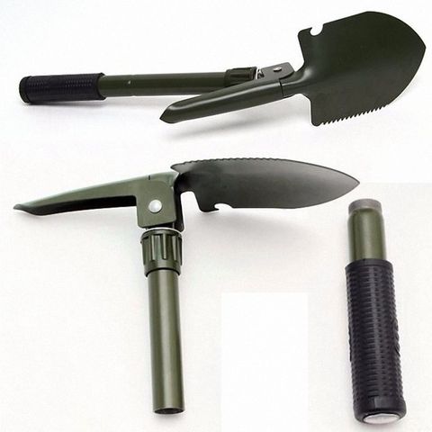 Bộ Cuốc Xẻng Đa Năng 4 in 1 Nhẹ Bền - Dụng Cụ Du Lịch Cắm Trại, Thiết Kế Gọn Nhẹ, Thích Hợp Làm Vườn, Chăm Sóc Cây Cảnh