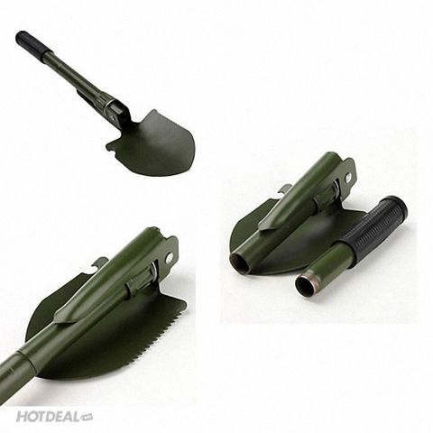 Bộ Cuốc Xẻng Đa Năng 4 in 1 Nhẹ Bền - Dụng Cụ Du Lịch Cắm Trại, Thiết Kế Gọn Nhẹ, Thích Hợp Làm Vườn, Chăm Sóc Cây Cảnh