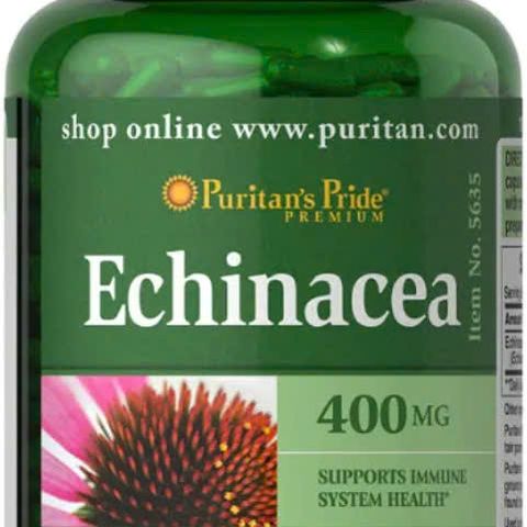 Viên uống Echinacea 400mg Puritan’s Pride - Hỗ trợ miễn dịch, tăng cường sức khỏe, 200 viên, Hàng Mỹ