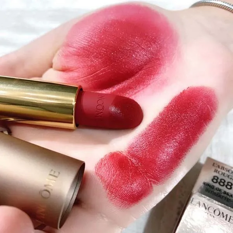 Son Lancôme L'Absolu Rouge 888 Kind Of Sexy - Son Môi Đỏ Bordeaux Cao Cấp, Độ Bền Màu Tuyệt Vời, Dưỡng Ẩm Mềm Mại, Chính Hãng