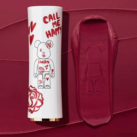 Son Lancôme X Bearbrick L'Absolue Rouge 888 - Son Môi Đỏ Cherry Chính Hãng - Phiên Bản Giới Hạn, Chất Son Mềm Mại, Thiết Kế Độc Đáo