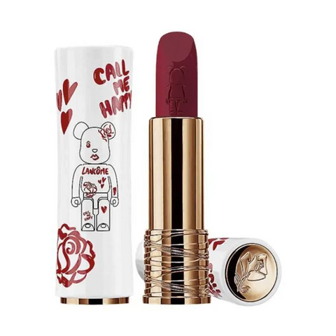 Son Lancôme X Bearbrick L'Absolue Rouge 888 - Son Môi Đỏ Cherry Chính Hãng - Phiên Bản Giới Hạn, Chất Son Mềm Mại, Thiết Kế Độc Đáo