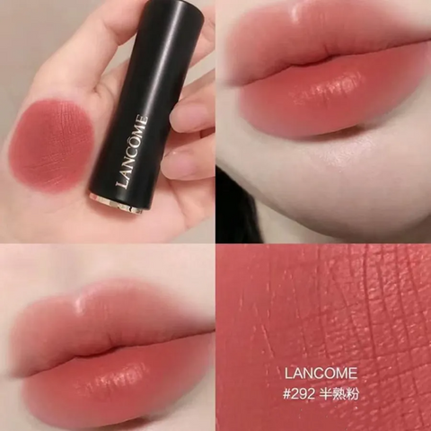 Son Lancôme L'Absolu Rouge Drama Matte 292 Overdramatic – Son Môi Hồng Đất Cao Cấp, Bền Màu, Lên Màu Đẹp, Dưỡng Ẩm, Chính Hãng