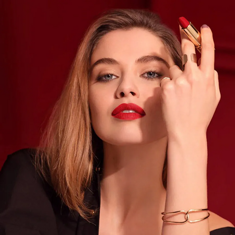 Son Lancôme L'Absolu Rouge Drama Matte Lipstick 505 Attrape Coeur - Son Môi Đỏ Hồng Chính Hãng Cao Cấp, Chất Son Mịn, Bền Màu