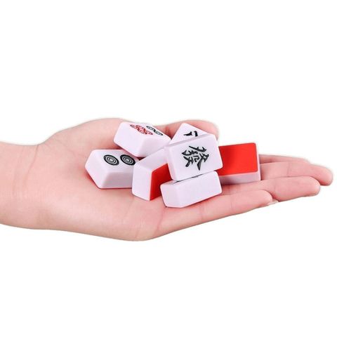 Bộ 044 Quân Mạt Chược Tết Đỏ Size #30 Kèm Phụ Kiện - Mahjong Đỏ.