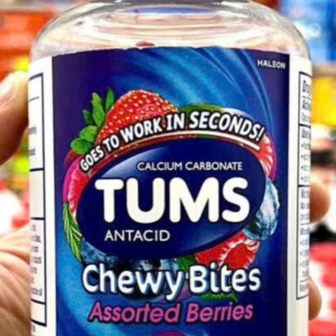 Viên nhai giảm đầy hơi Tums Chewy Bites 108 viên - Giải pháp nhanh chóng cho ợ nóng, khó tiêu với hương vị quả mọng nhập Mỹ