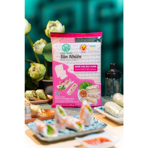 Bánh Tráng Siêu Mỏng Tân Nhiên 120g - Đặc Sản Tây Ninh Dùng Trong Món Gỏi Cuốn, Bì Cuốn, Và Nướng