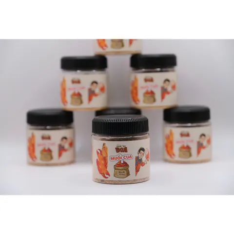 Muối Cua Khương Dừa 120G - Vị Cua Nguyên Chất, Cay Mặn Ngọt Hài Hòa, Phù Hợp Để Chấm, Trộn, Ướp Món Ăn