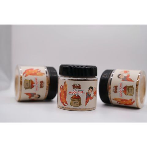 Muối Cua Khương Dừa 120G - Vị Cua Nguyên Chất, Cay Mặn Ngọt Hài Hòa, Phù Hợp Để Chấm, Trộn, Ướp Món Ăn