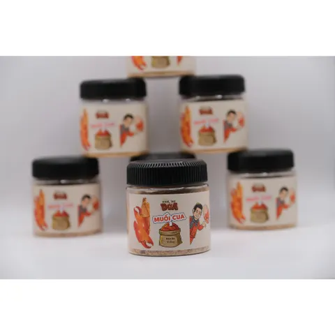 Muối Cua Khương Dừa 120G - Vị Cua Nguyên Chất, Cay Mặn Ngọt Hài Hòa, Phù Hợp Để Chấm, Trộn, Ướp Món Ăn