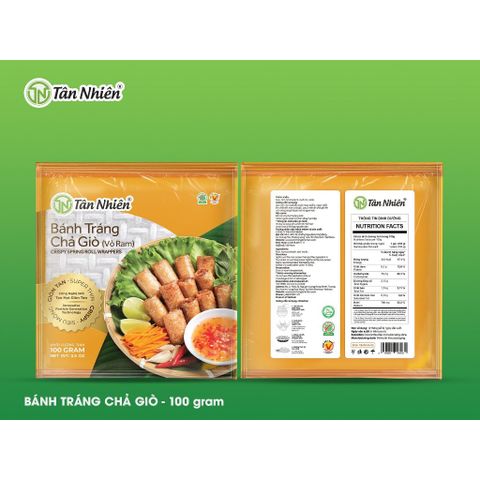 Bánh Tráng Chả Giò Tân Nhiên 100g - Đặc Sản Tây Ninh Cực Ngon, Kích Thước 15x16.5cm - Thưởng Thức Món Chả Giò Đúng Điệu