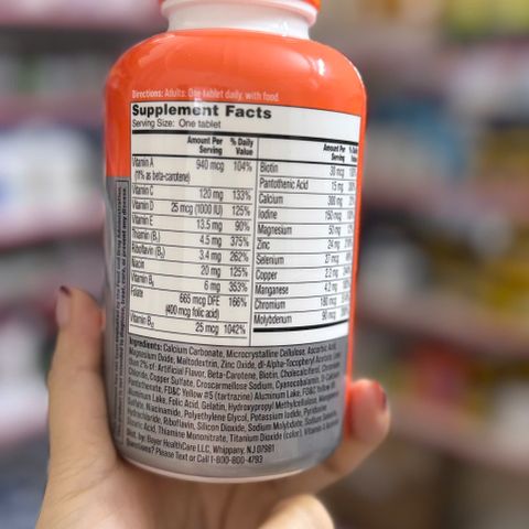 One A Day Women’s 50+ Multi Vitamin - 200 Viên Tổng Hợp Hỗ Trợ Sức Khỏe Toàn Diện Cho Phụ Nữ Trên 50 Tuổi