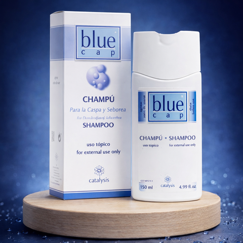 Dầu Gội Blue Cap Shampoo 150ml - Hỗ Trợ Làm Sạch Da Đầu, Giảm Gàu, Vảy Nến - Sản Phẩm Chăm Sóc Tóc Tây Ban Nha