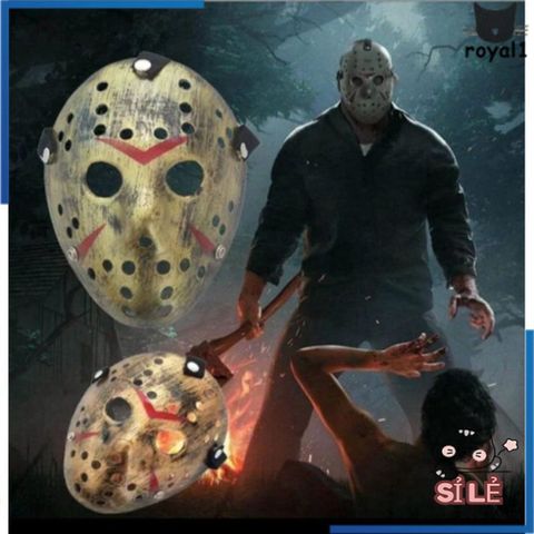 Mặt Nạ Halloween Jason Voorhees - Phụ Kiện Cosplay Kinh Dị, Phong Cách Khúc Côn Cầu Cho Tiệc Hóa Trang