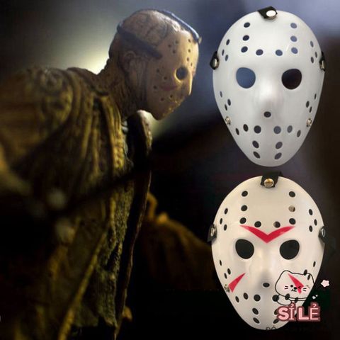 Mặt Nạ Halloween Jason Voorhees - Phụ Kiện Cosplay Kinh Dị, Phong Cách Khúc Côn Cầu Cho Tiệc Hóa Trang