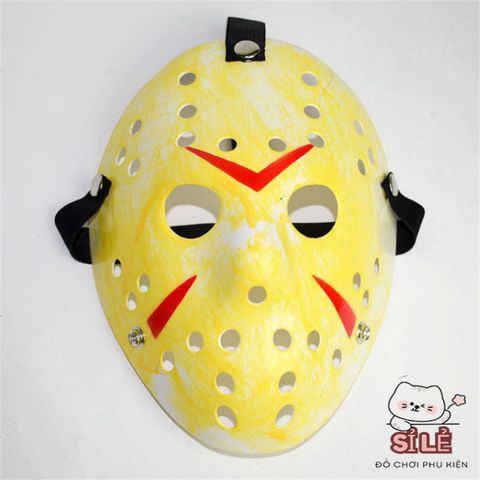 Mặt Nạ Halloween Jason Voorhees - Phụ Kiện Cosplay Kinh Dị, Phong Cách Khúc Côn Cầu Cho Tiệc Hóa Trang