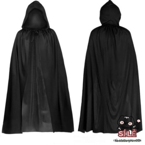 Áo Choàng Thần Chết Đen Đỏ Halloween - Trang Phục Cosplay Rùng Rợn Hoàn Hảo Cho Tiệc Hóa Trang