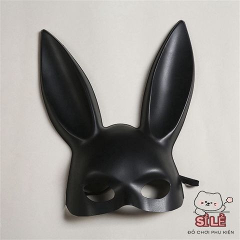 Mặt Nạ Halloween Hình Tai Thỏ Trắng Đen - Phụ Kiện Hóa Trang Thú Vị, Dành Cho Tiệc Hóa Trang và Sự Kiện Halloween