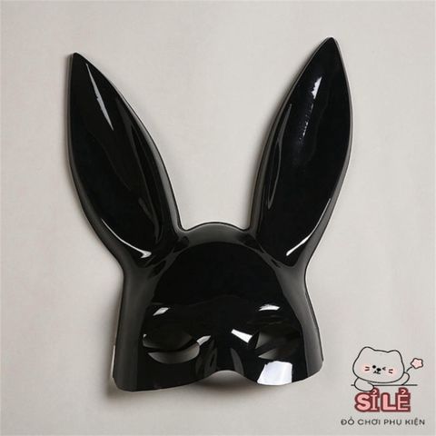 Mặt Nạ Halloween Hình Tai Thỏ Trắng Đen - Phụ Kiện Hóa Trang Thú Vị, Dành Cho Tiệc Hóa Trang và Sự Kiện Halloween