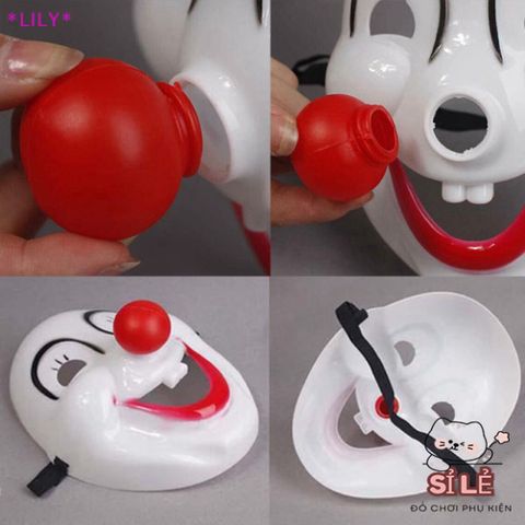 Mặt Nạ Mũi Đỏ Chú Hề - Trang Phục Halloween Vui Vẻ, Phụ Kiện Masquerade Độc Đáo cho Tiệc Tùng và Biểu Diễn