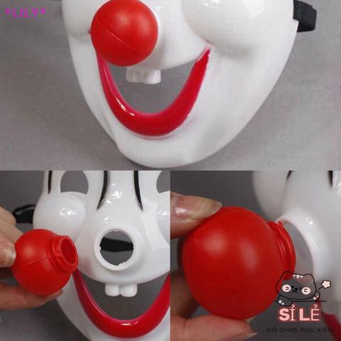 Mặt Nạ Mũi Đỏ Chú Hề - Trang Phục Halloween Vui Vẻ, Phụ Kiện Masquerade Độc Đáo cho Tiệc Tùng và Biểu Diễn