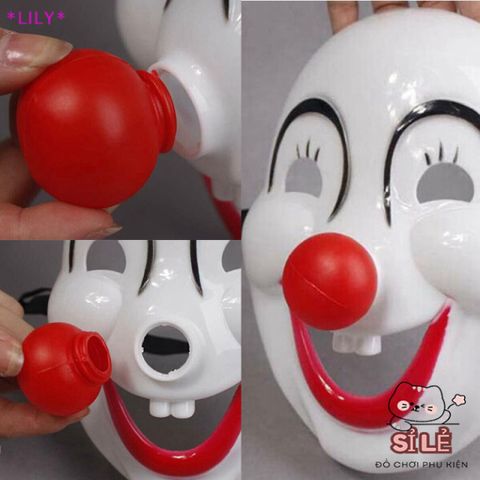 Mặt Nạ Mũi Đỏ Chú Hề - Trang Phục Halloween Vui Vẻ, Phụ Kiện Masquerade Độc Đáo cho Tiệc Tùng và Biểu Diễn