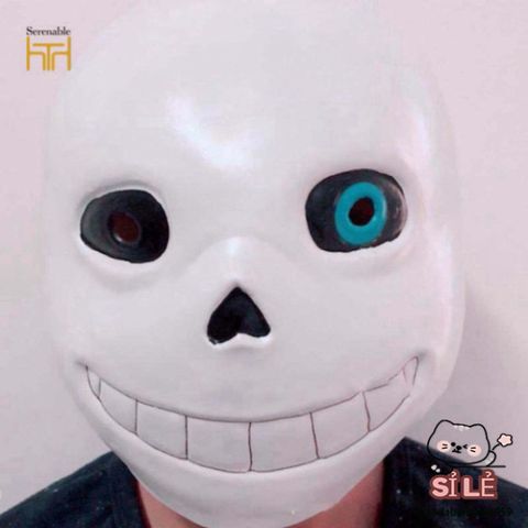 Mặt nạ Hóa trang Undertale Sans Toàn Đầu - Phụ Kiện Cosplay Halloween Chất Lượng Cao, Dễ Dàng Điều Chỉnh Kích Thước, Đồ Nghệ Thuật Mới Lạ