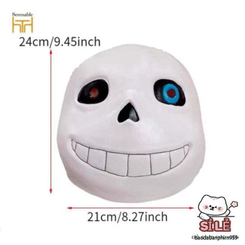 Mặt nạ Hóa trang Undertale Sans Toàn Đầu - Phụ Kiện Cosplay Halloween Chất Lượng Cao, Dễ Dàng Điều Chỉnh Kích Thước, Đồ Nghệ Thuật Mới Lạ