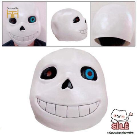 Mặt nạ Hóa trang Undertale Sans Toàn Đầu - Phụ Kiện Cosplay Halloween Chất Lượng Cao, Dễ Dàng Điều Chỉnh Kích Thước, Đồ Nghệ Thuật Mới Lạ