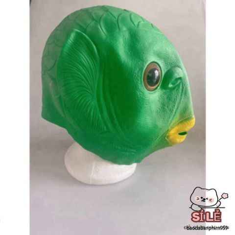 Mặt Nạ Silicone Hóa Trang Hình Cá Dành Cho Người Lớn - Phụ Kiện Cosplay Độc Đáo Cho Tiệc Halloween và Lễ Hội