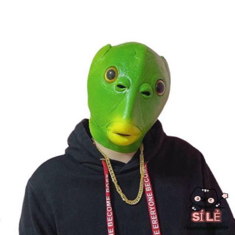 Mặt Nạ Silicone Hóa Trang Hình Cá Dành Cho Người Lớn - Phụ Kiện Cosplay Độc Đáo Cho Tiệc Halloween và Lễ Hội