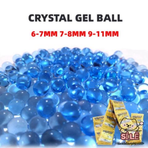 Bộ 5 GÓI Hạt Nở Trang Trí Hoa Cao Cấp - 2500 Viên 7-8mm, Dẻo Dai, Hút Nước Hiệu Quả, Tạo Kiểu Hoa Đẹp Cho Không Gian Sống