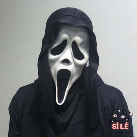 Mặt nạ Ghostface Halloween - Thiết kế độc đáo cho bữa tiệc hóa trang, tạo không khí kinh dị vui nhộn, phù hợp mọi lứa tuổi