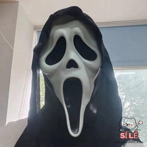 Mặt nạ Ghostface Halloween - Thiết kế độc đáo cho bữa tiệc hóa trang, tạo không khí kinh dị vui nhộn, phù hợp mọi lứa tuổi