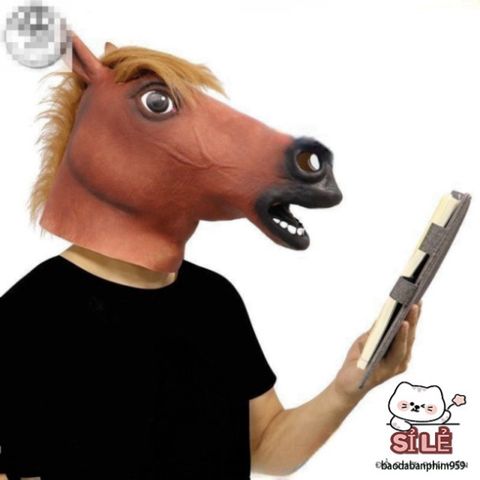 Mặt Nạ Halloween Đầu Ngựa Cho Trẻ Em - Phụ Kiện Cosplay Vui Nhộn Cho Tiệc Tùng Và Dịp Lễ Hội