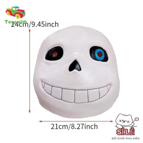 Mặt Nạ Toàn Đầu Undertale Sans - Phụ Kiện Cosplay Halloween Latex Độc Đáo, Hóa Trang Nam Nữ Hấp Dẫn cho Tiệc Tùng