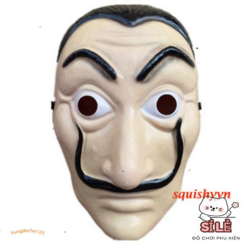 Mặt Nạ Queen Salvador Dali - Money Heist La Casa De Papel - Phụ Kiện Hóa Trang Độc Đáo Cho Halloween & Tiệc Hóa Trang