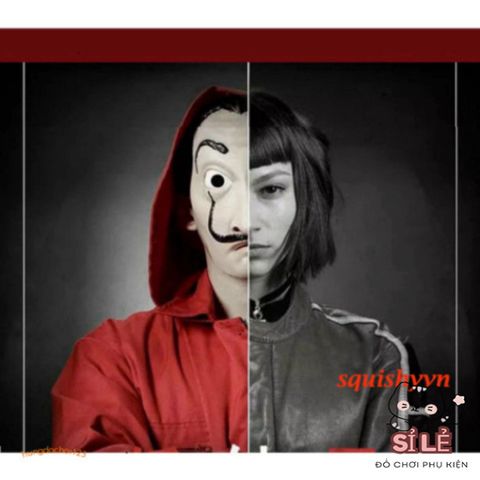 Mặt Nạ Queen Salvador Dali - Money Heist La Casa De Papel - Phụ Kiện Hóa Trang Độc Đáo Cho Halloween & Tiệc Hóa Trang